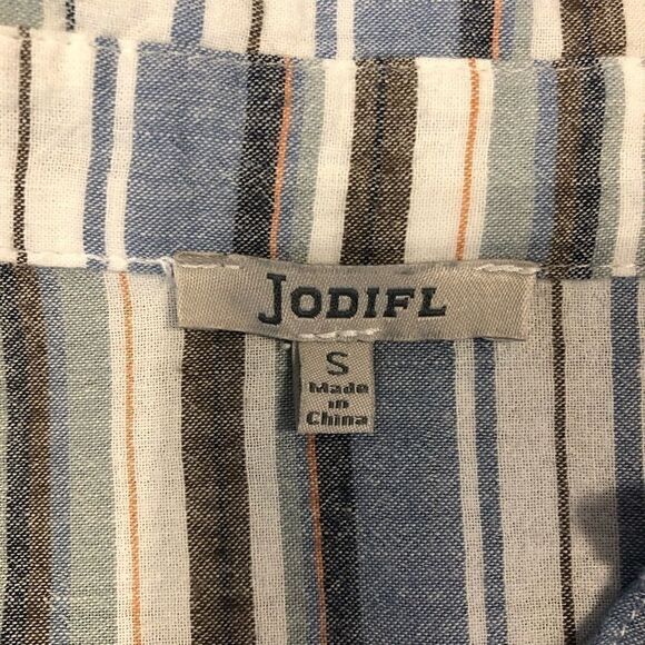 Sz S Jodifl Stripped Lace Up Dress - Picture 6 of 7